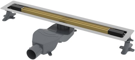 Душевой лоток Boheme B&T Infinity 80 981-80-MG с решеткой Золото матовое 