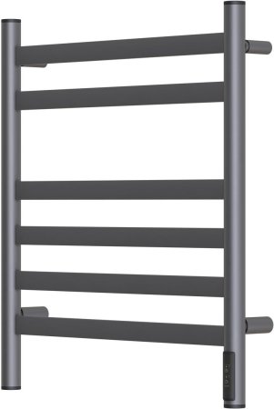 Полотенцесушитель электрический Point Селена PN16856GR П6 500x600, диммер справа, графит премиум 