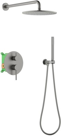 Встраиваемая душевая система TIMO Saona SX-2369/18SM, черное золото 