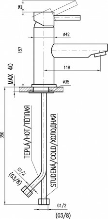 Смеситель Rav Slezak Seina SE926.5 для раковины 
