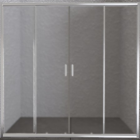 Душевая дверь BelBagno Unique 200 UNIQUE-BF-2-170/200-P-Cr профиль Хром стекло рифленое 
