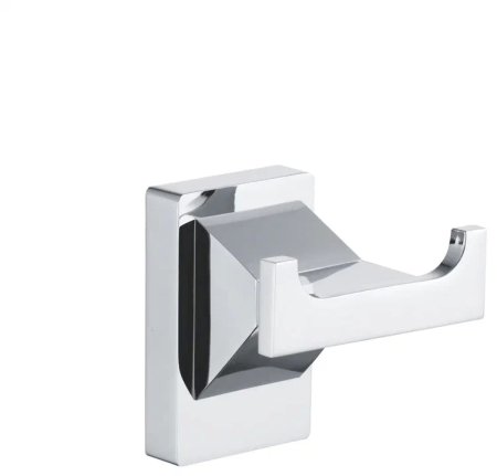 Крючок для ванной комнаты двойной Rose RG1621, хром 