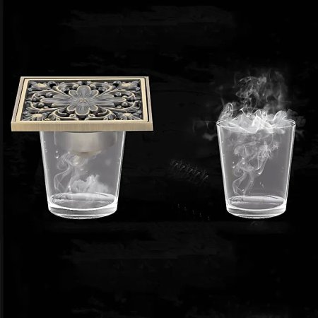 Душевой трап Gappo G81003-4 с решеткой Бронза 