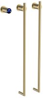 Полотенцесушитель электрический Terminus Рондо П2 35х76, брашированное золото
