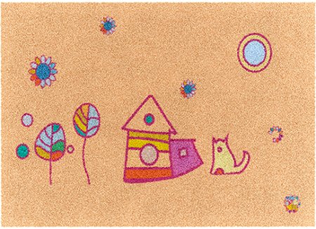 Коврик WasserKRAFT Kammel BM-1211 бежевый с рисунком 