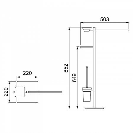 Стойка Timo Selene 17085/17 