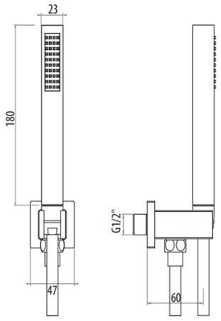 Душевой гарнитур Gattoni Programma Doccia KTQ01/PDC0 Хром 