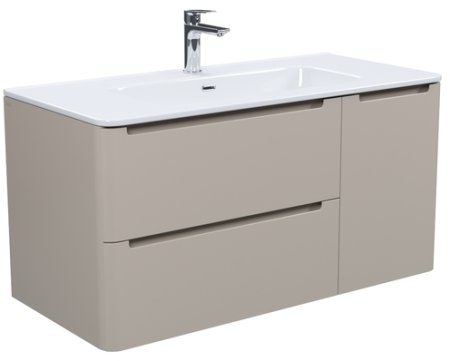 Тумба с умывальником, подвесная, 100 см, капучино, Edifice, IDDIS подходит умыв. 0101000i28 (EDI10C0i95K) 