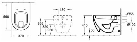 Унитаз подвесной Villeroy & Boch Subway 660310R1 