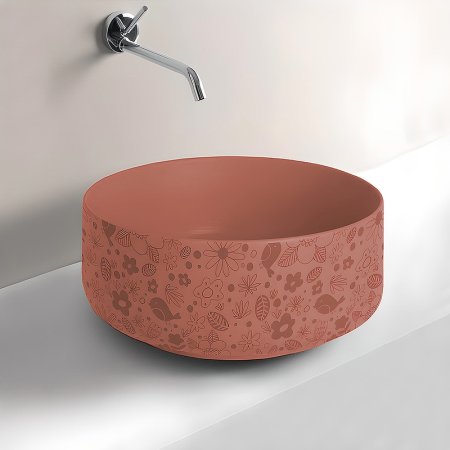 Раковина-чаша Artceram Cognac 42 COL001 14 87 Rosso corallo 