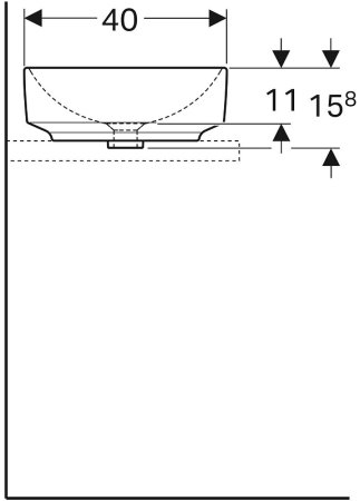 Раковина-чаша Geberit VariForm 55 500.774.01.2 Белая 