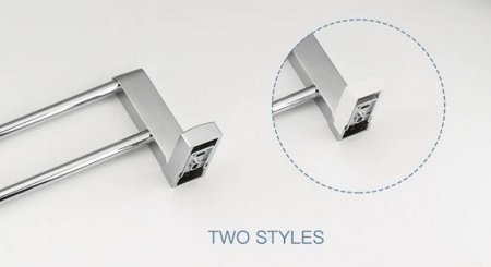 Полотенцедержатель Frap F18 F1809 двойной Хром 