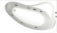 Акриловая ванна Bas Вектра 150x90 см R с гидромассажем Акриловая ванна Bas Вектра 150x90 см R с гидромассажем
