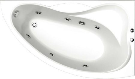 Акриловая ванна Bas Вектра 150x90 см R с гидромассажем 