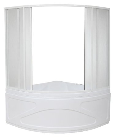 Шторка на ванну Bas Хатива 6 ств., пластик 