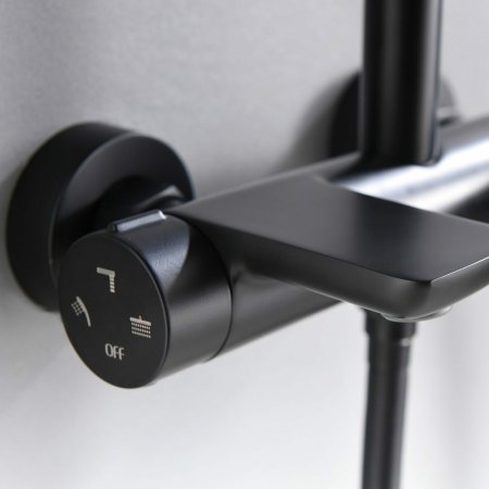 Душевая система Black&White Universe UK8300B 8300ВUK Черная матовая 