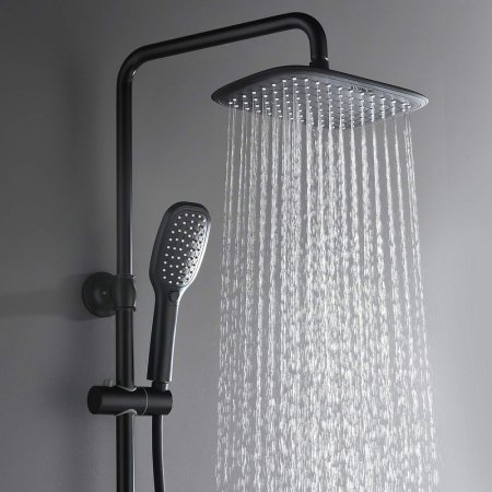 Душевая система Black&White Universe UK8300B 8300ВUK Черная матовая 