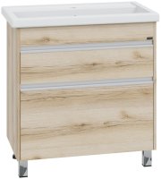 Тумба Санта Уран 80 напольный дуб австрийский с умывальником Фостер 80