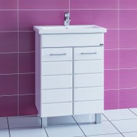 Тумба Санта Омега 60 напольная с умывальником Фостер 60