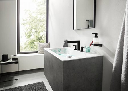 Дозатор Hansgrohe AddStoris 41745670, матовый чёрный 