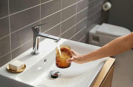 Смеситель для раковины Hansgrohe Rebris E 72560000 Хром 