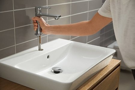 Смеситель для раковины Hansgrohe Rebris E 72560000 Хром 