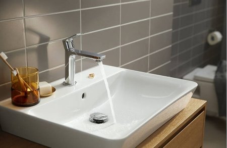 Смеситель для раковины Hansgrohe Rebris E 72560000 Хром 