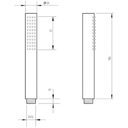Ручной душ Migliore Ermitage Mini 30864 Черный матовый 