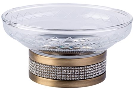 Мыльница Boheme Royal Cristal 10930-BR Бронза 
