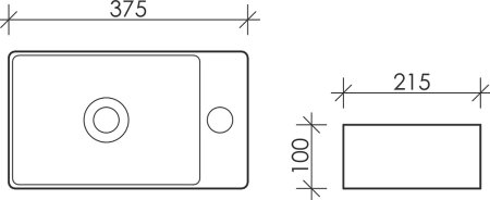 Раковина Ceramica Nova Element 37,5 см CN5007 R 