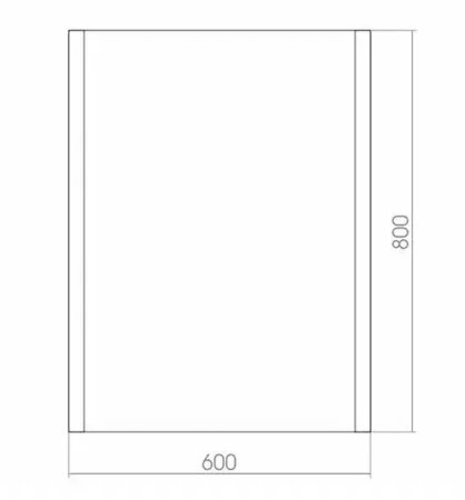 Зеркало Creto Vessel 60 9-600800V с подсветкой с датчиком движения 