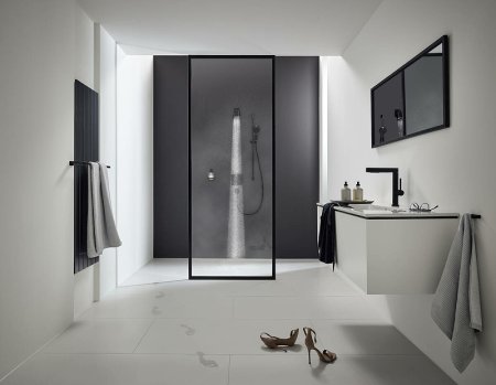 Полотенцедержатель Hansgrohe AddStoris 41747340 Шлифованный черный хром 