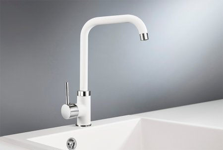 Смеситель Granula GR-0041 для кухонной мойки, арктик 