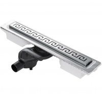 Душевой лоток Berges B1 Antik 700 091125 с решеткой Хром глянец