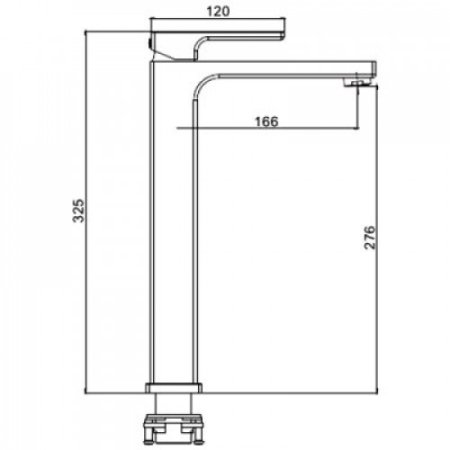 Смеситель для раковины Gappo G17-6 G1017-62 Черный матовый 