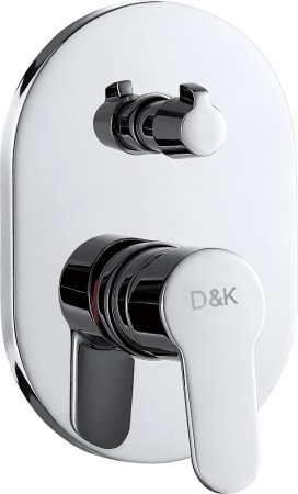 Смеситель D&K Rhein Marx DA1394801 С ВНУТРЕННЕЙ ЧАСТЬЮ, для ванны с душем 