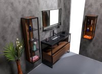 Раковина-столешница Armadi Art Vallessi 120 антрацит керамика 838-120-A