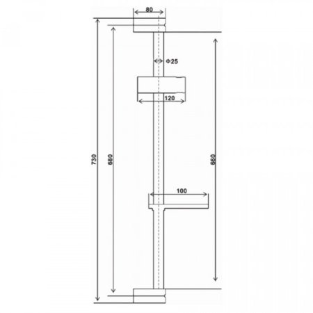 Стойка для душа ViEiR VR060 Хром 