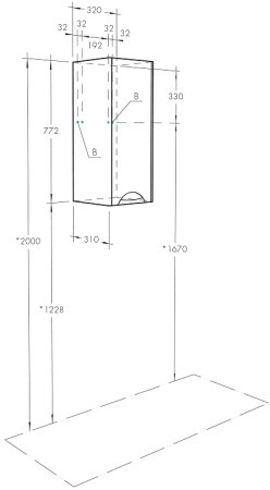 Подвесной шкаф Aquaton Сильва 32 L 1A215703SIW5L Дуб макиато 