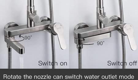 Душевая система Gappo G99-30 G2499-30 Сатин 