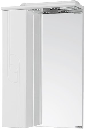Зеркало со шкафом Aquaton Панда 50 1A007402PD01L с подсветкой Белое 