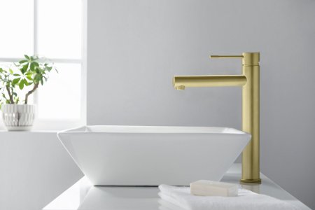 Смеситель Timo Saona 2311/17F для раковины, золото матовое 