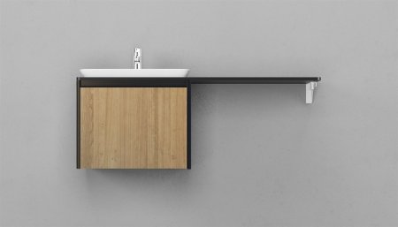 Тумба подвесная VELVEX Klaufs 56*60.1Y шатанэ-черный 