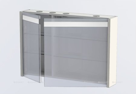 Зеркало-шкаф Aquanet Лайн 90 R белый 