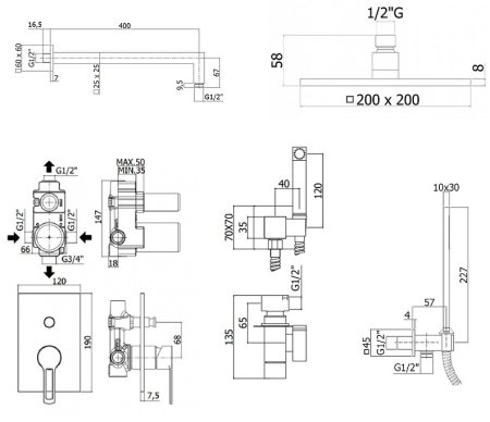 Душевая система Paffoni Ringo KITZRIN015CR/M с гигиеническим душем Хром 