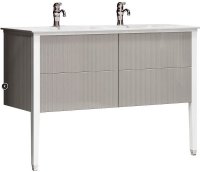 Тумба под раковину Opadiris Рубинно 120 00-00003869 Серая матовая