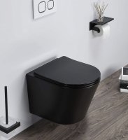Унитаз подвесной CeramaLux B2330-1MB черно-матовый