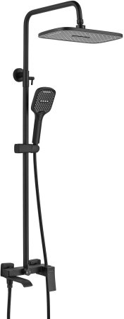 Душевая система Shevanik S4036H, черный 