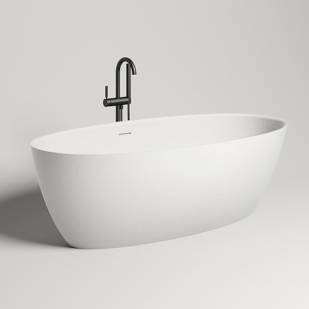 Ванна из искусственного камня Salini Alda Nuova 170х80 101922M Белая матовая 