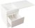 Тумба под раковину Style Line Даллас Люкс Plus 100 СС-00002349 подвесная Белая 